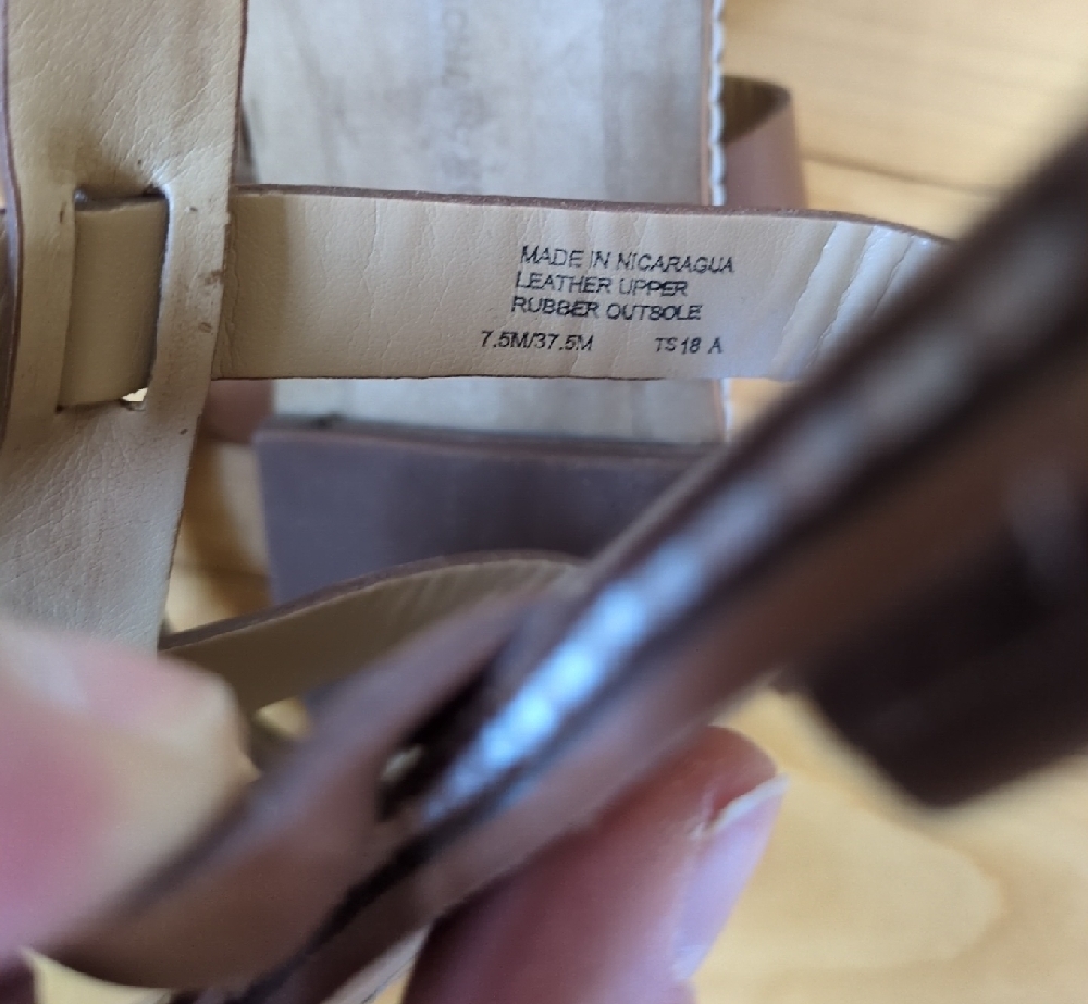 Michael Kors Tan Leather Sandals - Picture 5 of 5